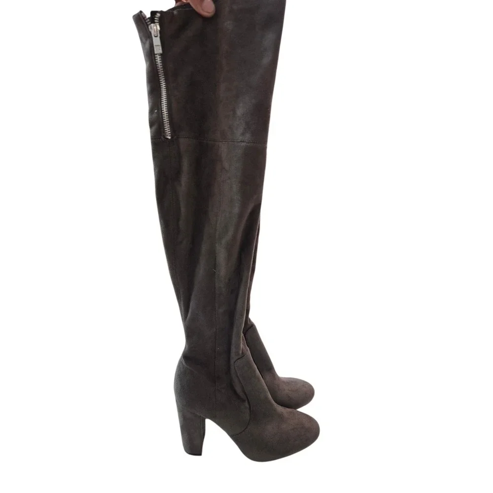 Ivanka‎ Trump Over-The-Knee Suede Boots - Brown, Size 7.5M